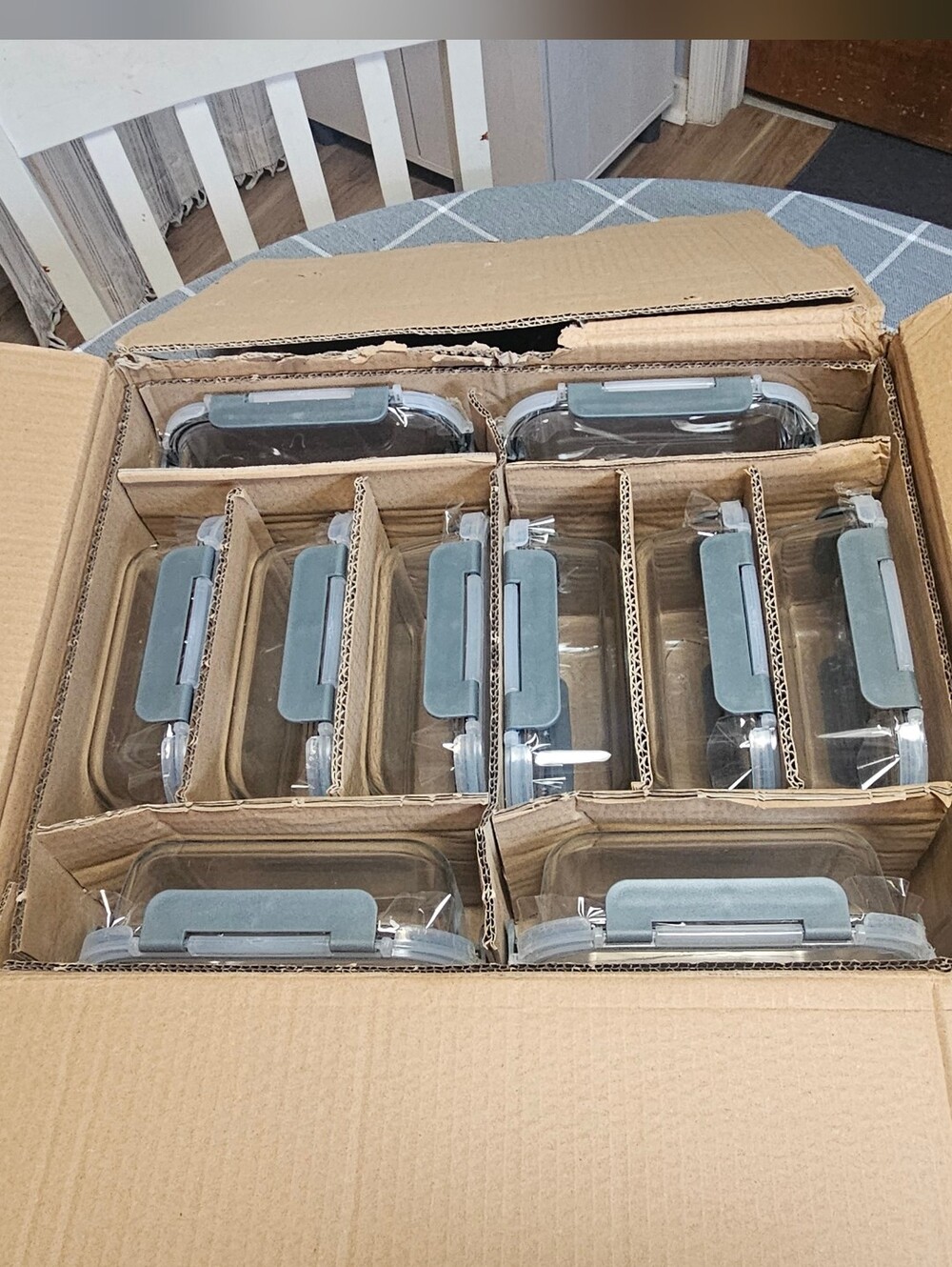 Glass Food Storage Containers (10) With Locking Lids For Meal Prep